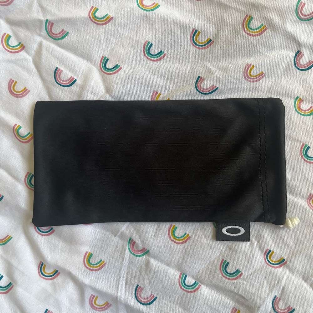 Oakley Soft Pouch Case Black Drawstring Cleaning Cloth Bag Eyeglasses Sunglasses
